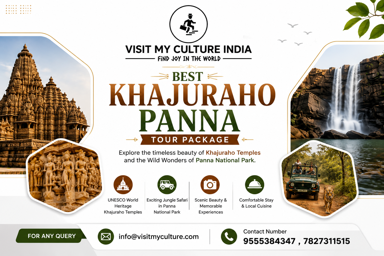 Best Khajuraho Panna Tour Package 2026 – Explore Temples & Wildlife